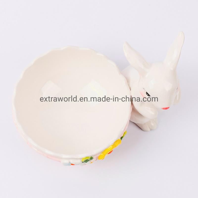 Ceramic Rabbit Bowl Easter Home Kitchen Decor High Quality Factory Direct Supply Wholesale Competitive Price Hand-Painted