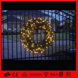 Waterproof LED Outdoor Decoration Christmas Wreath Light