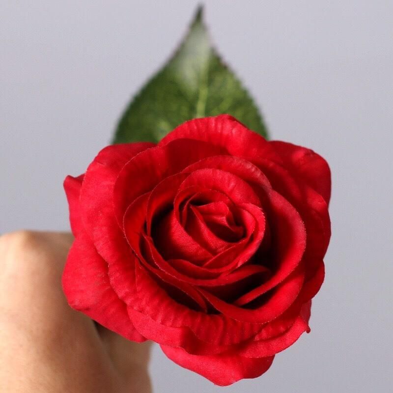 Inunion Living Room Decoration Rainbow Artificial Rose Silk Moister Rose