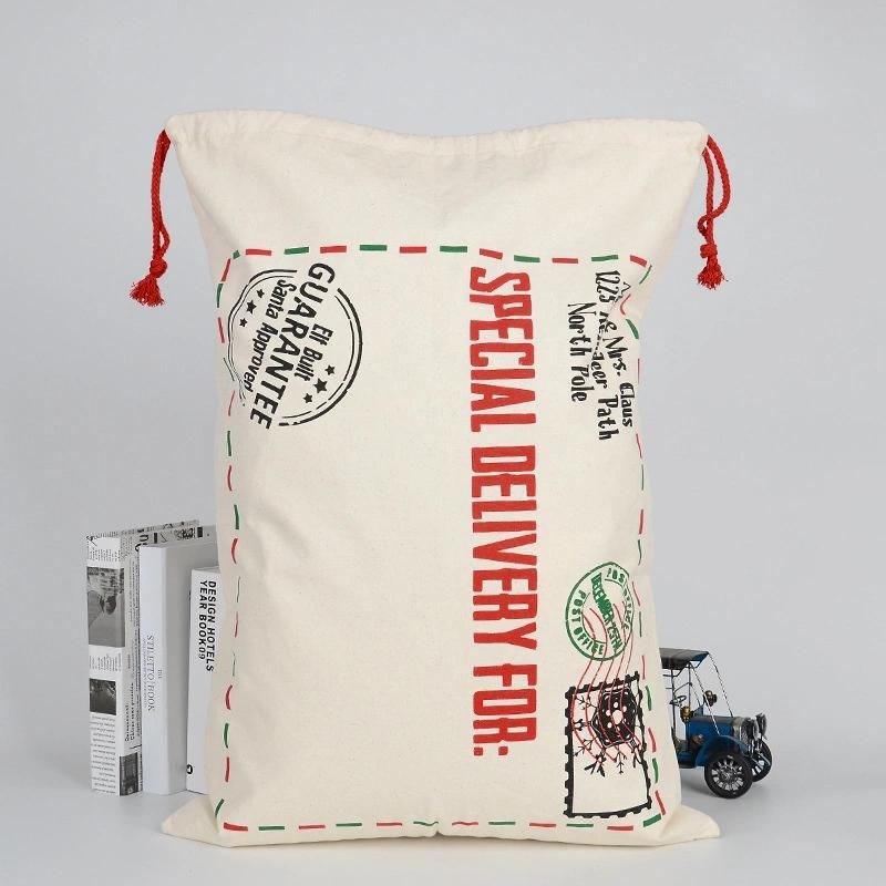 Christmas Large Sacks Santa Stocking Gift Sack Express Delivery Present Bag Red Drawstring Gift Bag Large Size