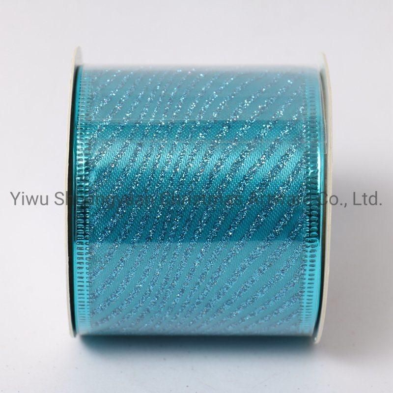Christmas Ribbon Decor for Holiday Wedding Party Decoration Supplies Hook Ornament Craft Gifts