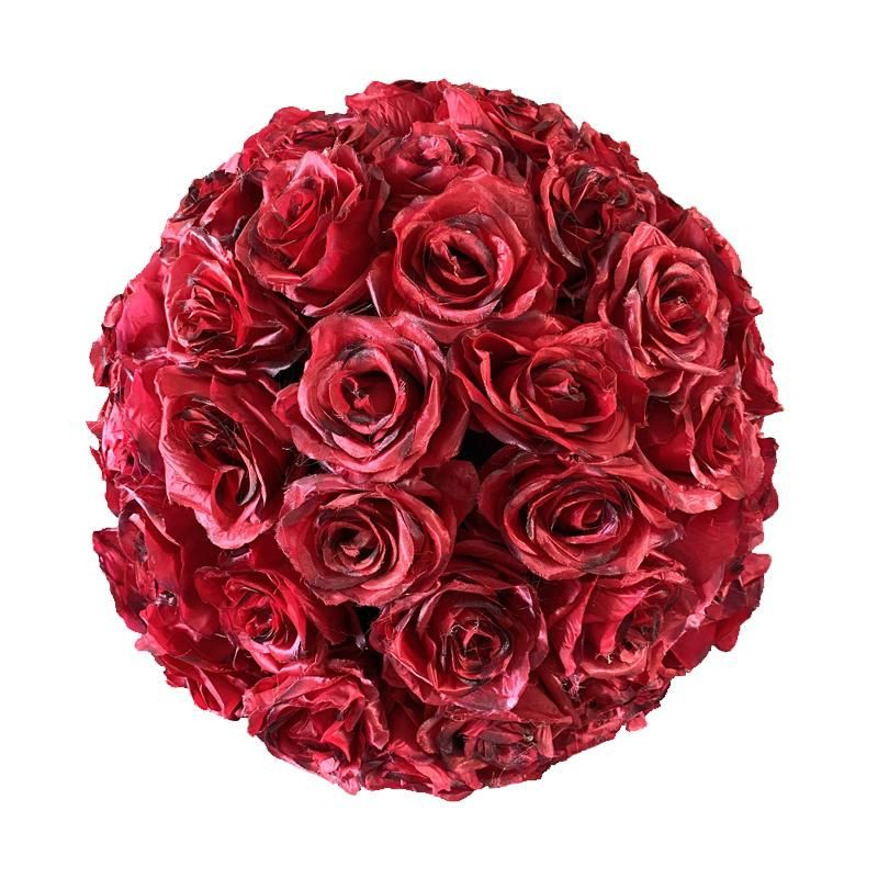 Customize Artifiicial Rose Flower Ball Flower Table Centerpiece