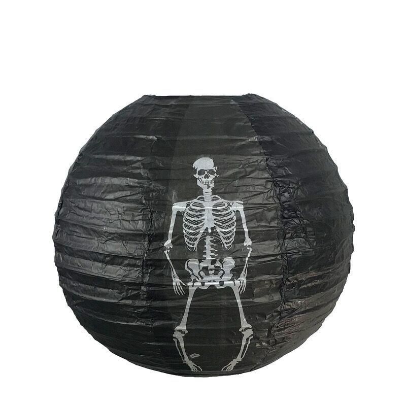 Factory Wholesale Spot 5 Halloween Decorative Pendants Jack - O - Lantern, Skeleton Spider Bat Paper Lanterns