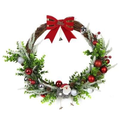 Wholesale Supplies Decorative Flowers and Xmas Wreath Door Hanger