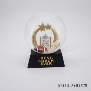 Custom Made Artificial 80mm Glass Snow Globe Snow Balls with Cities for Wholesaler