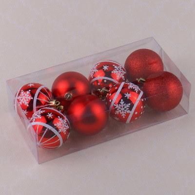 Red Plastic Balls New Design with Hand Painted Home Decoration