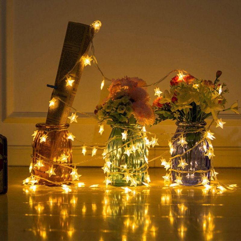 LED Lamp String Holiday Stars String Five-Pointed Star String