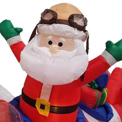 Anka Christmas Inflatable Santa Claus Santa Inflatable Christmas with Helicopter