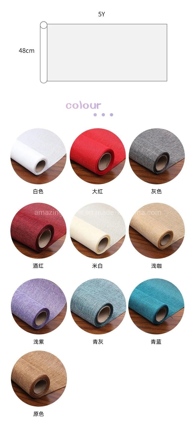 Fashion Jute Flower Deco Mesh Rolls for Wreath Packaging