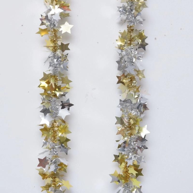 Christmas Tree Tinsel Garland Ribbon Christmas Tree Hanging Ornaments Wedding Party Decoration