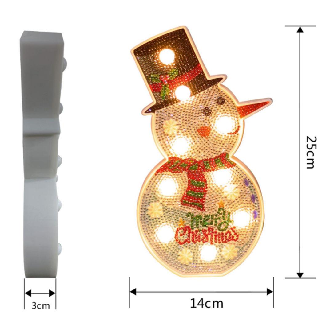 DIY Christmas Tree Snowman Painting