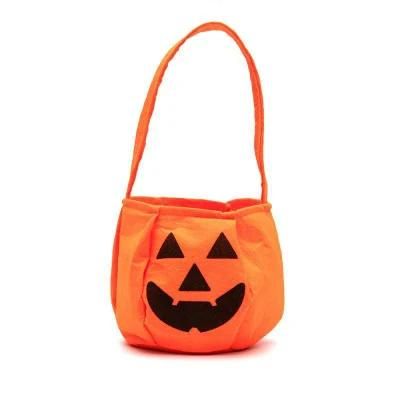 Non-Woven Pumpkin Bag Halloween Three-Dimensional Portable Pumpkin Bag Halloween Props