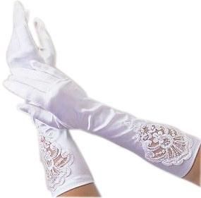 Classic Longer Satin Wedding Gloves (JYG-29306)