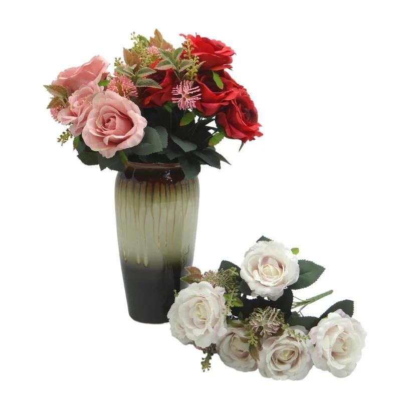 Wedding Bridesmaid Bouquets Artificial Flowers Home Decoration Roses