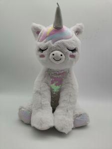 Lovely Unicorn Stuffed Animal Plush Toy with Sequins