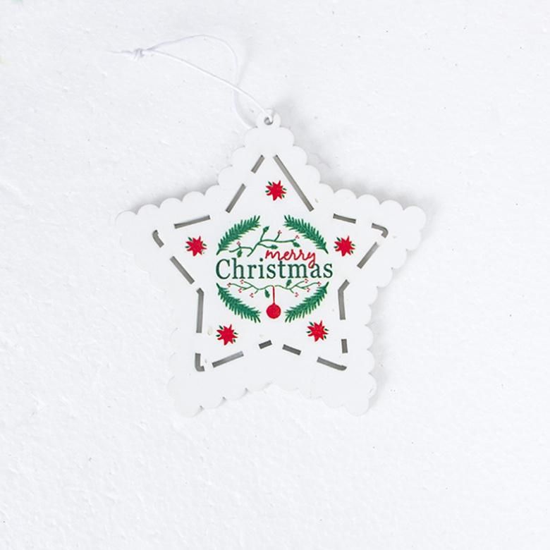 China Supplier Wholesale OEM Wooden Christmas Hanging Wall Decoration