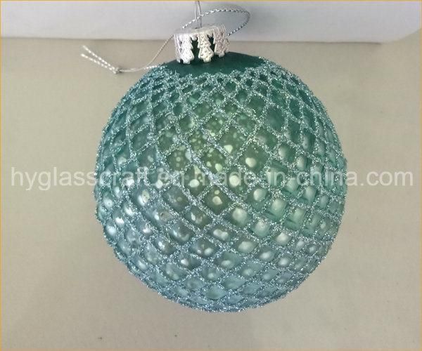 Handmade Glitter Glass Ball Christmas Decoration