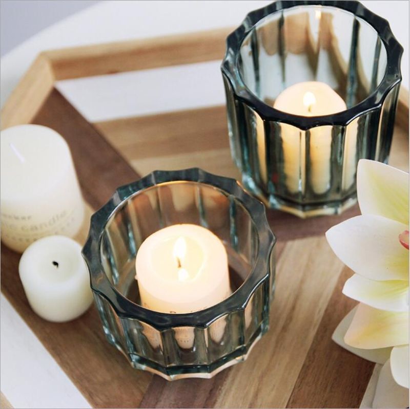 Nordic Series Luxury Customized Mult-Color Unique Empty Glass Jars for Candle Making