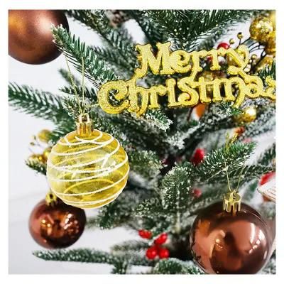 DIY Hanging Wholesale Plastic 2022 Luxury Bulk Shatterproof Christmas Decoration Supplies for Tree Ornaments