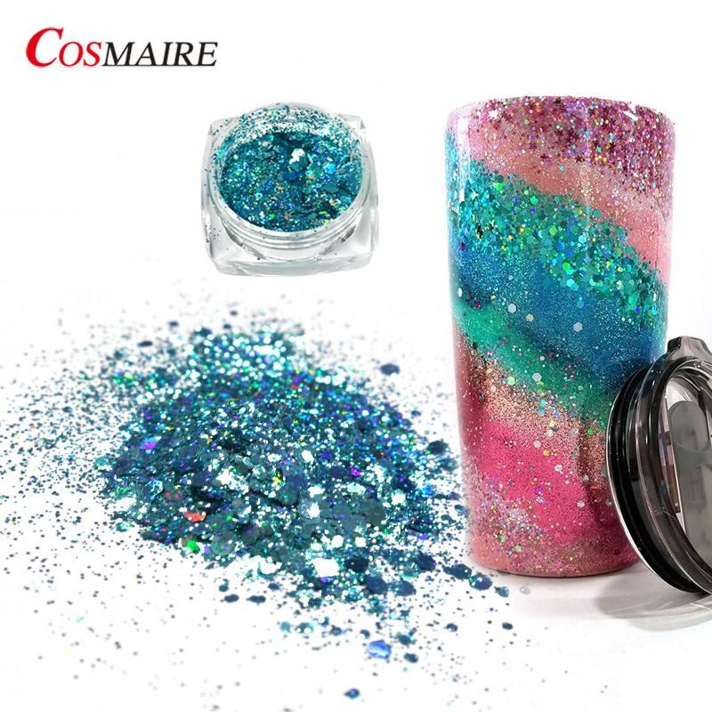 Cosmaire Holographic Glitter Fine Chunky Mix Glitter for Nails Body Resin Crafts Making