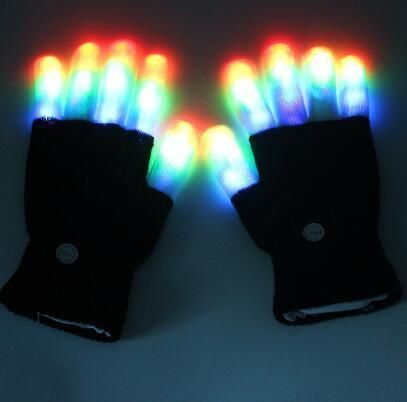 Party Promotional Colorful Flashing LED Gloves
