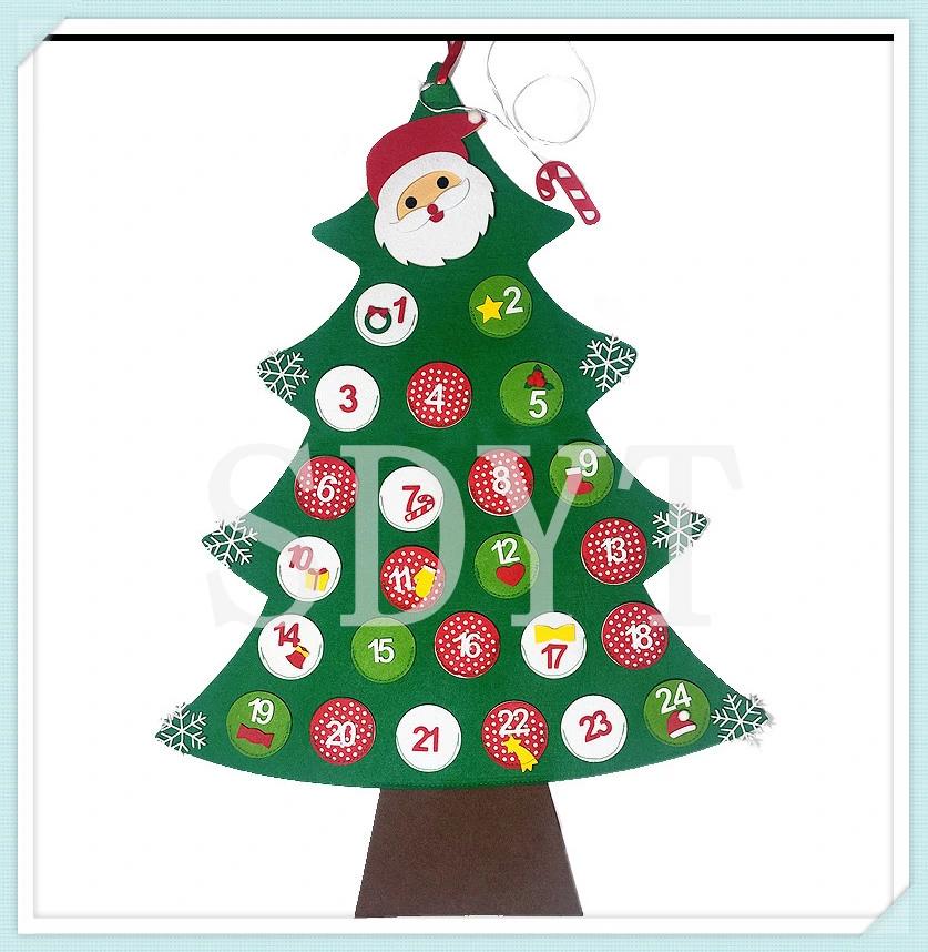 Custom Kids DIY Felt Christmas Tree Hanging Decorations