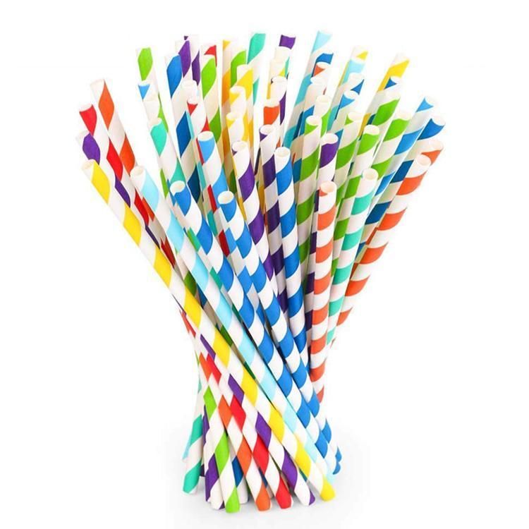 Party China 12mm Custom Boba Paper Straws for Drinking