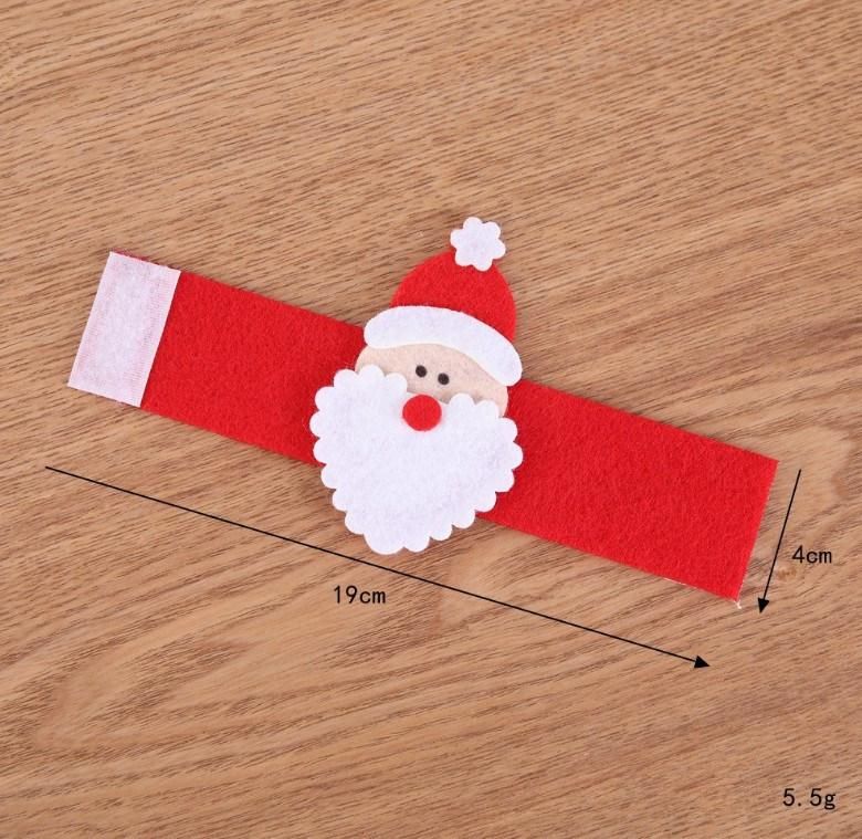 Christmas Napkin Buckle Santa Style Cute Napkin Ring Fabric Buckle Holder for Celebration