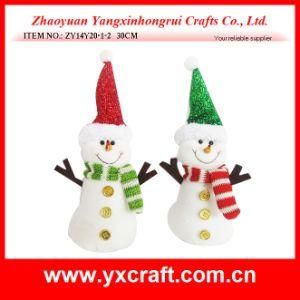 Christmas Decoration (ZY14Y20-1-2) Christmas Soft Snowmen Doll Cotton Fabric