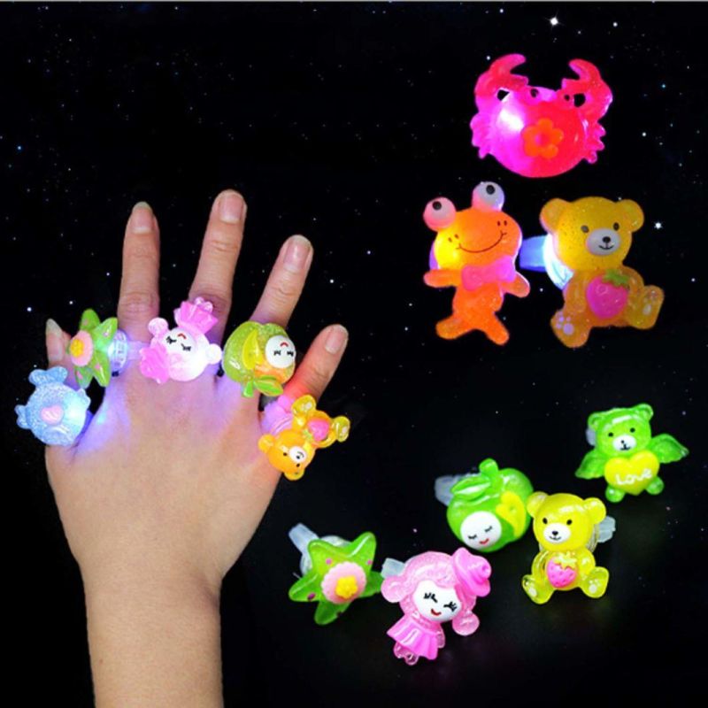 Flashing Ring LED Luminous Finger Lamp Party Toys