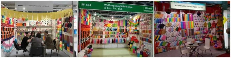 Wholesale High Quality Carnation Four Leaf Clover Hanging Tissue Paper Flower Garlands