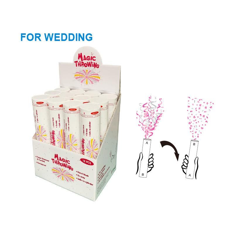 Magic Throwing-Confetti Streamer Flameproof Quality for Party, Festival