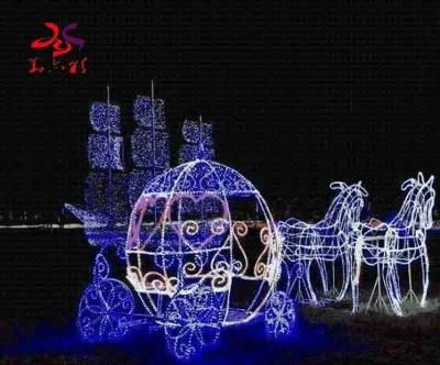 Outdoor Christmas Decoration Christmas Reindeer 3D Structure Motif Lights