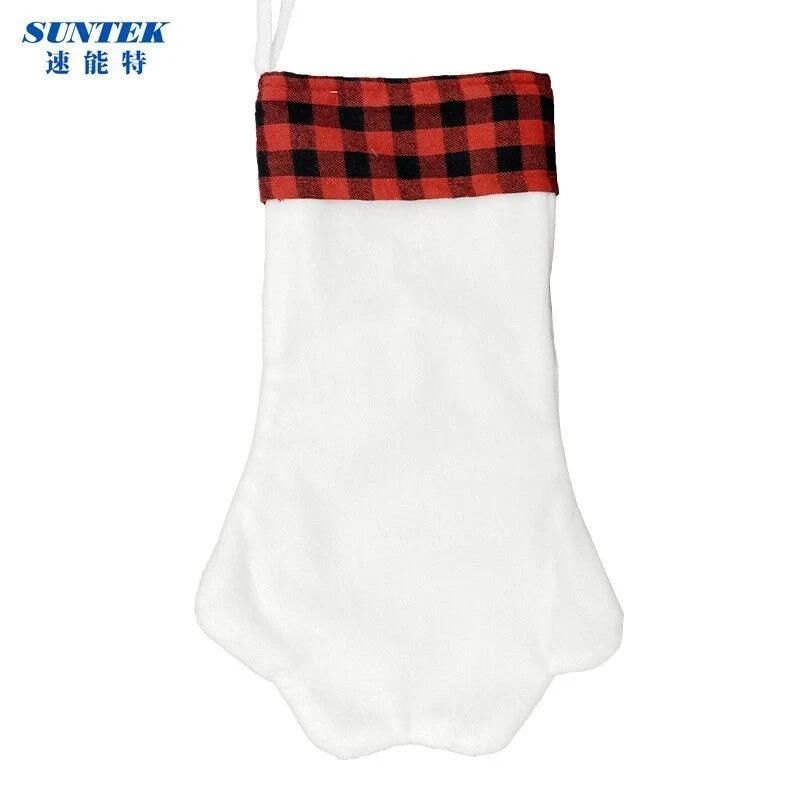 New Sublimation Blank Canvas Christmas Stocking