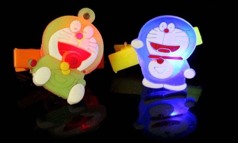 fashion Luminous Flashing Girl Lady Party Decoration LED Hair Clip