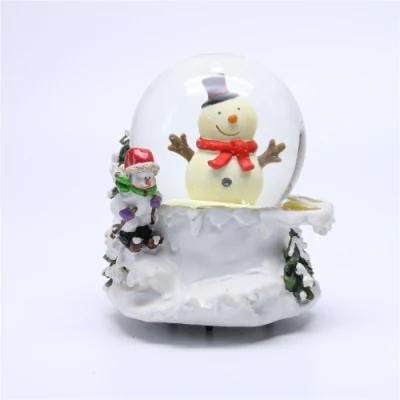 Resin Santa Slaus Christmas Theme Snow Globe