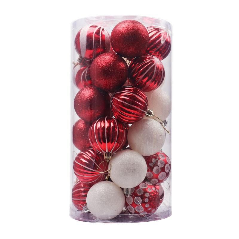 White Outdoor Black Giant Tree Gold Earrings Red Light Parts for Decoration LED Lights Christmas Ball