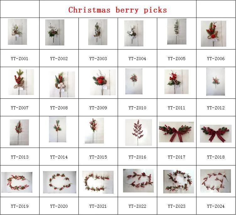 Blue Green Color Christmas Poinsettia Flowers Xmas Floral Picks