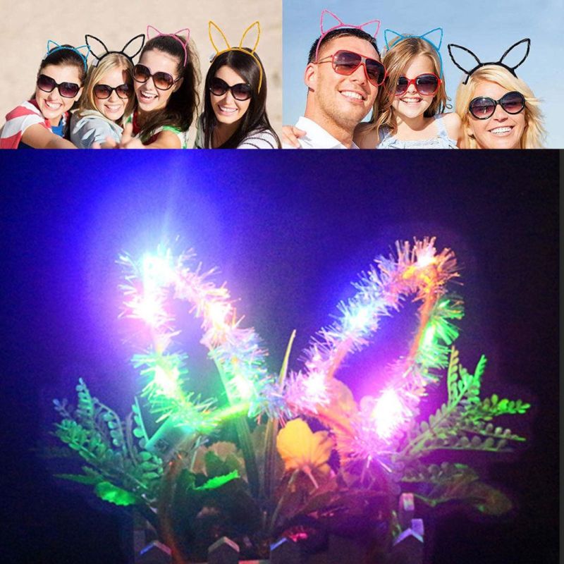 Light up Cartoon Rabbit Ear Hair Hoop Headband