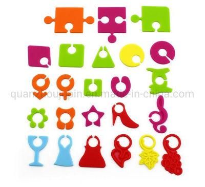 OEM Silicone Multi-Shape Wine Glass Cocktail Cup Marker