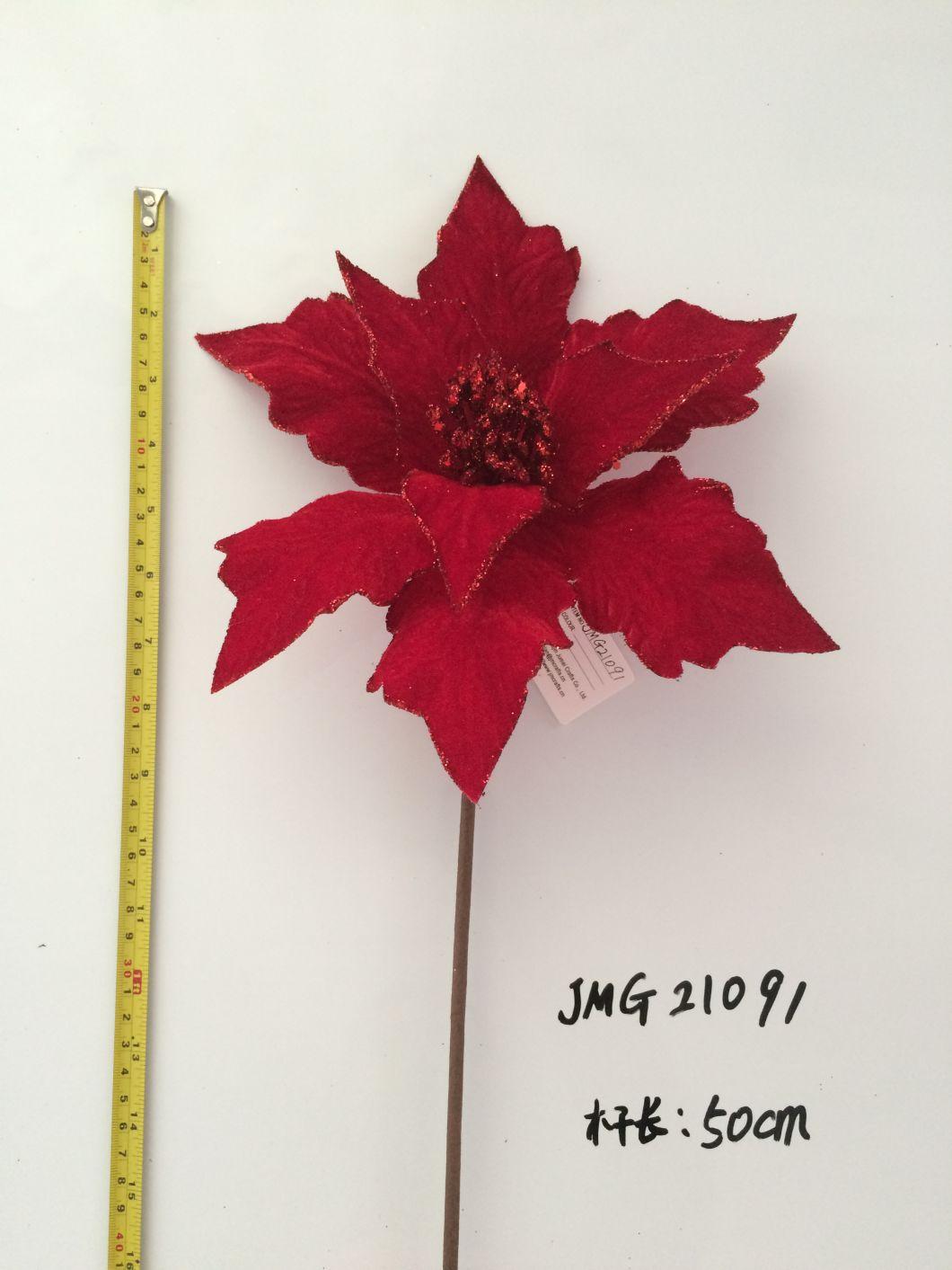 Ytcf090 Red Petals Clasic Type Christmas Flowers Poinsettia Floral