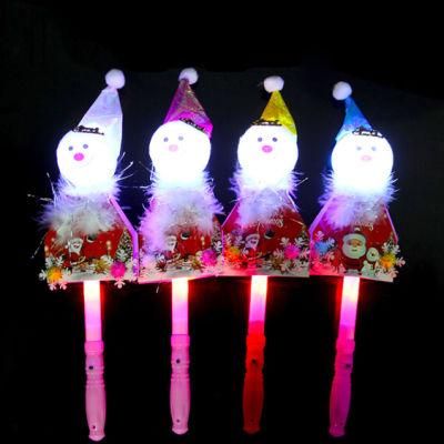 Snowman Santa Tree Flash LED Luminous Stick Kids Children Toy