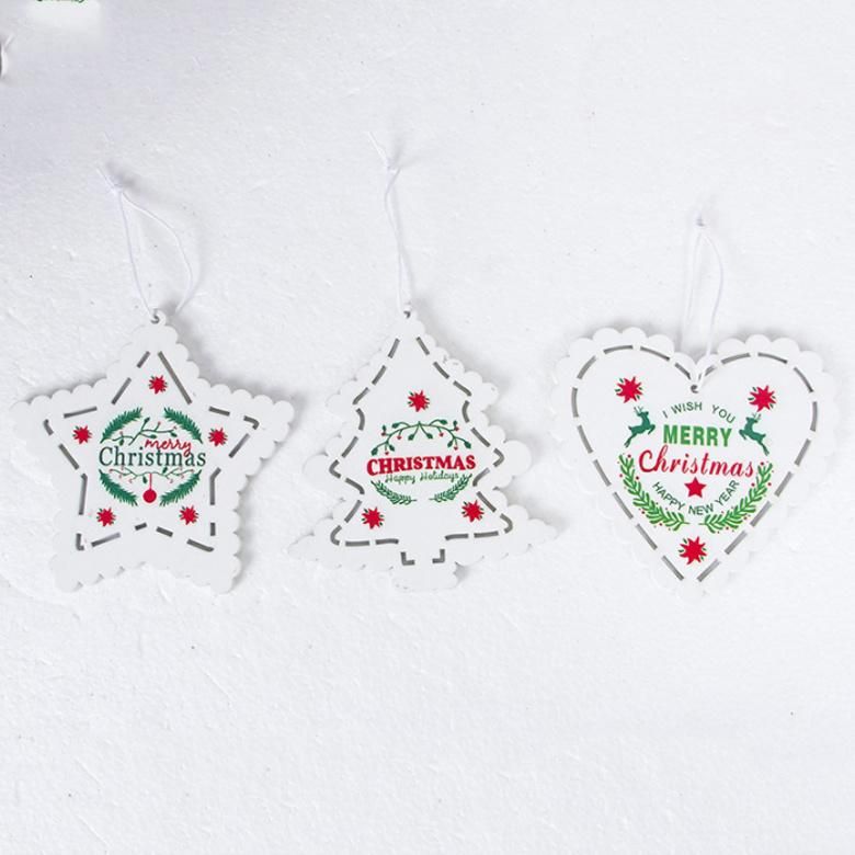 China Supplier Wholesale OEM Wooden Christmas Hanging Wall Decoration