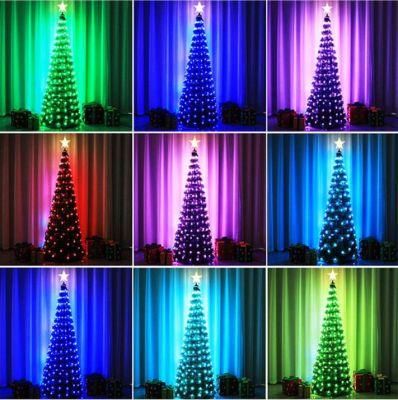 Plug Power RGB Christmas Tree with 304 Lights