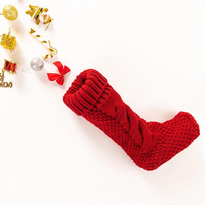 Custom Red Christmas Ornaments Socks Stocking