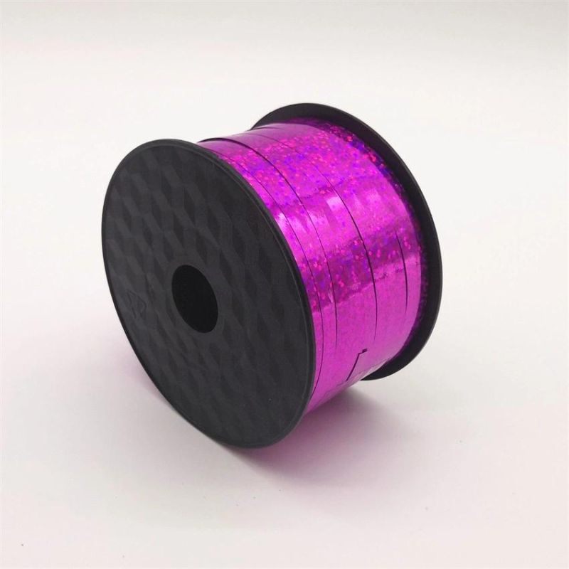 250 Yards/Roll Laser Aluminized Rainbow Film Metal Ribbon Br6005