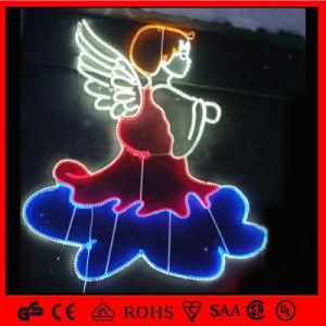 Pretty Angel Holiday Decoration LED 2D Motif Rope Light