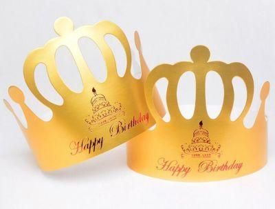 OEM New Product Paper Crown Birthday Party Hat and Cap