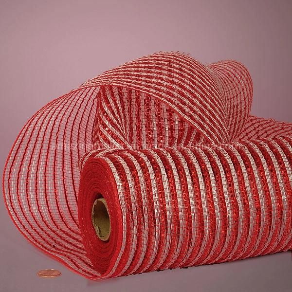 Most Popular Laser Two Color Metallic Deco Mesh (AM-DM018)