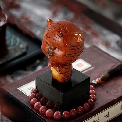 Chinese New Year Decorations 2022 Brass Accessories Cute Design Tiger Living Room Decor